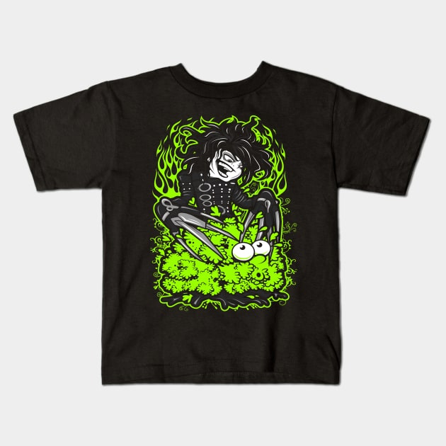 Edward Scissorhand Kids T-Shirt by KawaiiDread